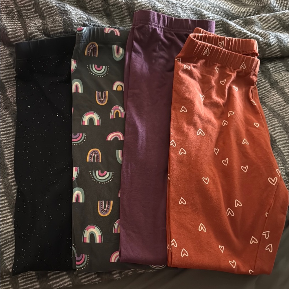 Cat & Jack Kids Leggings Set - Black, Multicolor, Purple, Orange